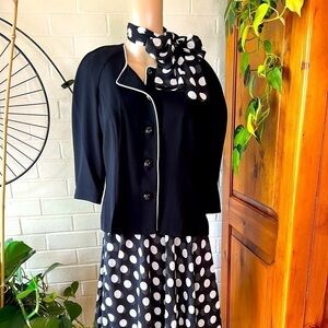 Vintage Leslie Fay petite  80s skirt suit EUC size 8p gorpcore